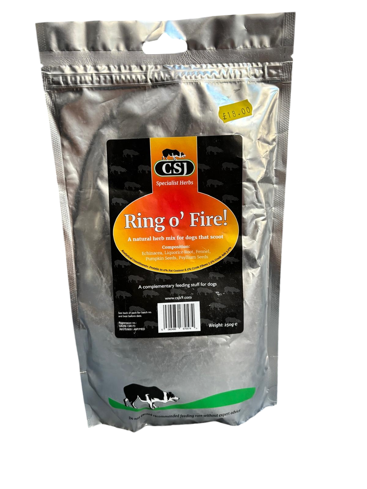 CSJ Ring O' Fire 250g Northampton Raw Dog Food